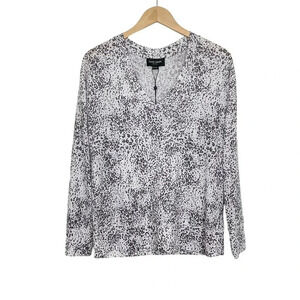 David Lerner Animal Print Sweater Medium